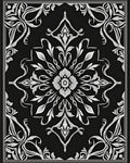 Art Nouveau Floral Symmetry Design Rug
