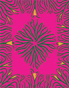 Bold Floral Vine Pattern Rug