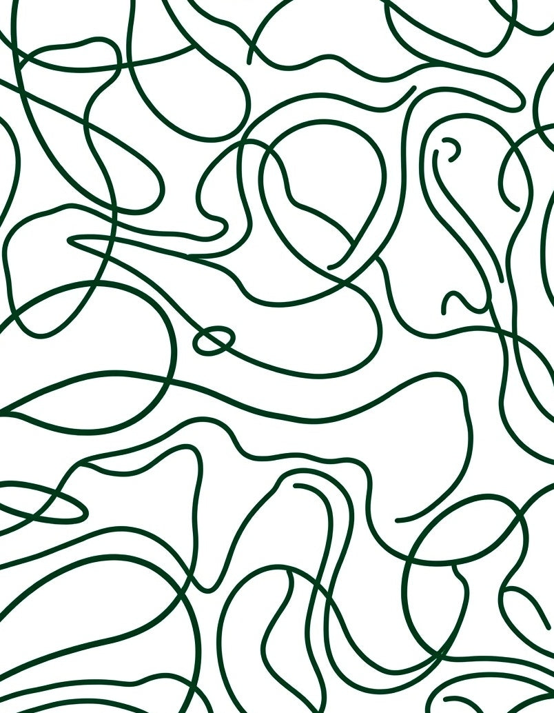 Organic Flowing Line Pattern Rug