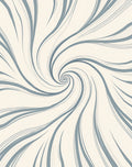 Curved Swirl Abstract Design Rug