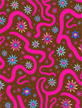 Retro Starburst Swirl Pattern Rug