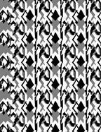 Monochrome Abstract Geometric Pattern Rug