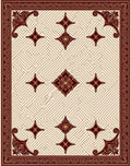 Geometric Floral Pattern Traditional Rug