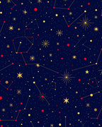Celestial Night Sky Constellation Design Rug