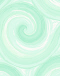 Mint Swirl Abstract Brushstroke Pattern Rug