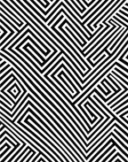 Stripe Geometric Maze Pattern Rug