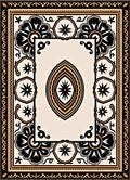 Bold Floral Eye Motif Rug