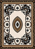 Bold Floral Eye Motif Rug
