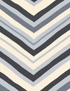 Chevron Stripes In Neutral Palette Rug