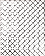 Interlocking Diamond Lattice Pattern Rug