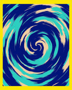 Abstract Swirl Dynamic Brushstrokes Rug