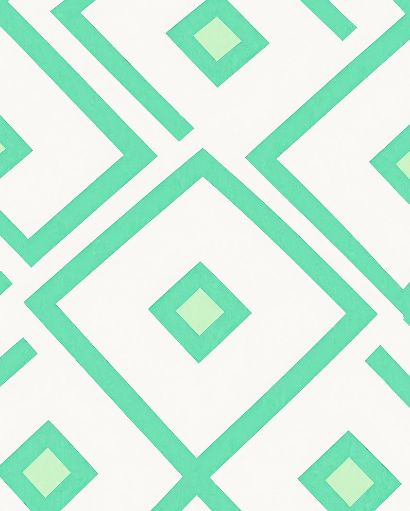 Geometric Diamond Lattice Design Rug