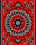 Bold Floral Mandala Pattern Rug