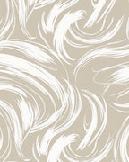 Abstract Swirl Brushstroke Pattern Rug