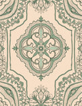 Intricate Damask Floral Design Rug
