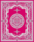 Ornate Pink Floral Mandala Pattern Rug