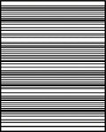 Minimalist Black White Linear Rug