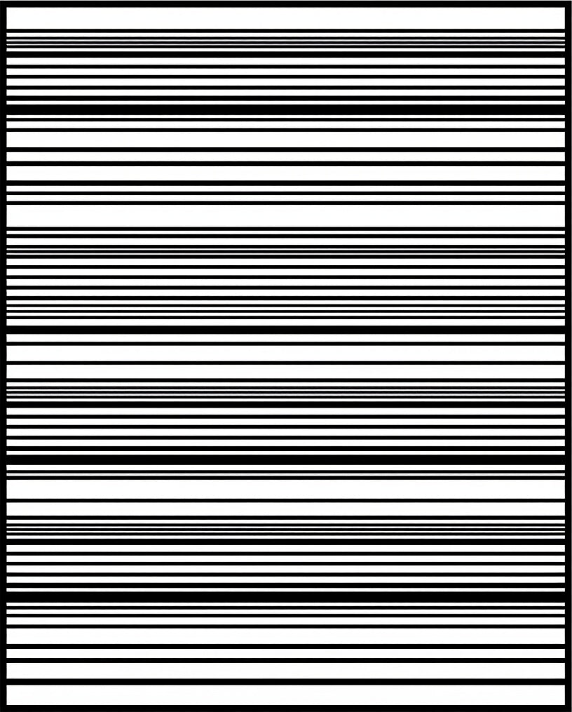 Minimalist Black White Linear Rug