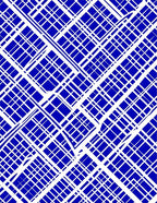 Abstract Blue White Geo Pattern Rug