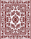 Elegant Floral Scrollwork Heritage Design Rug