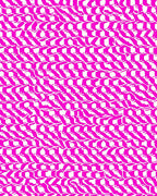 Pink Wavy Abstract Pattern Rug