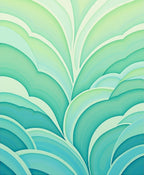 Oceanic Swirls Gradient Pattern Rug