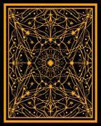 Mystical Sunburst Geometric Design Rug