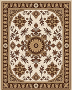 Ornate Floral And Vine Patterned Rug