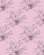 Delicate Sketchy Floral Pink Pattern Rug