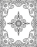 Elegante Swirls Floral Medallion Rug