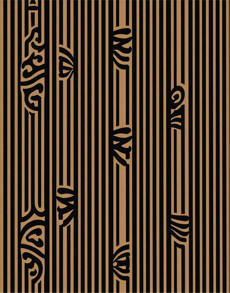Abstract Vertical Stripe Art Rug
