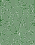 Green Maze Patterned Rug