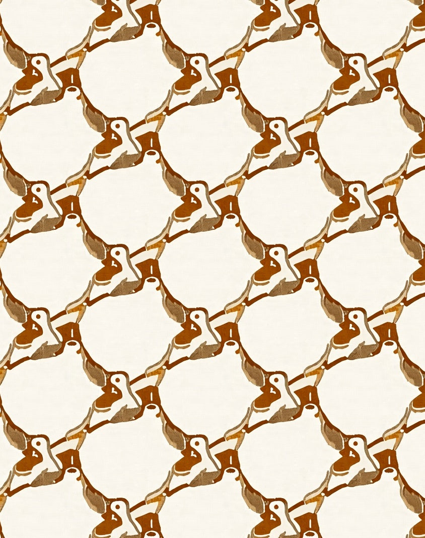 Moden Bird Mosaic Pattern Rug