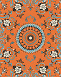 Mandala Floral Pattern Medallion Design Rug