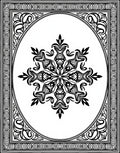 Intricate Floral Star Emblem Rug
