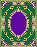 Grand Oval Center Detailed Jewel Rug