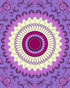 Radiant Mandala Floral Pattern Rug