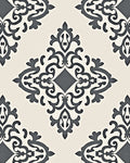Damask-Inspired Filigree Scroll Pattern Rug
