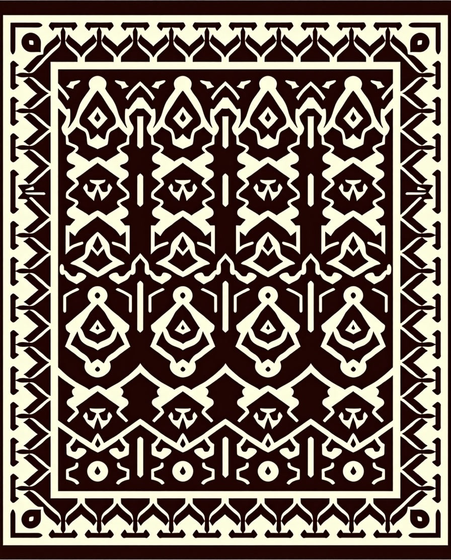 Intricate Geometric Pattern Rug