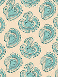 Abstract Swirl Crane Pattern Rug