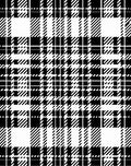 Bold Black White Plaid Pattern Rug