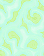 Cool Swirl Organic Pattern Rug