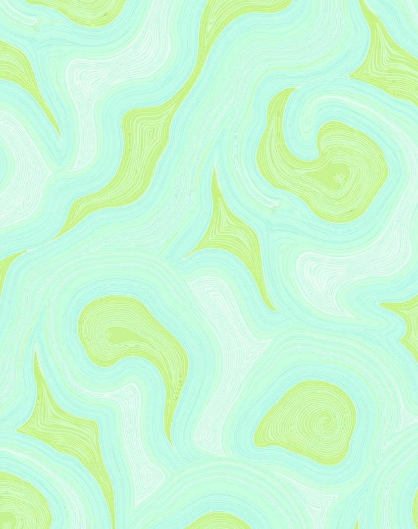 Cool Swirl Organic Pattern Rug