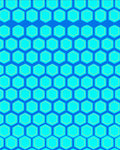 Blue Honeycomb Pattern Rug