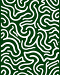 Abstract Swirls Curves Pattern Rug