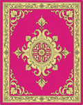 Ornate Floral And Lattice Pattern Rug