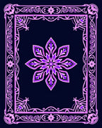Intricate Floral And Geometric Border Design Rug