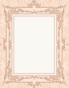 Ornate Floral Geometric Border Design Rug