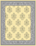 Ornate Scrollwork Pattern Decorative Accent Rug