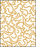 Abstract Golden Swirls Pattern Rug